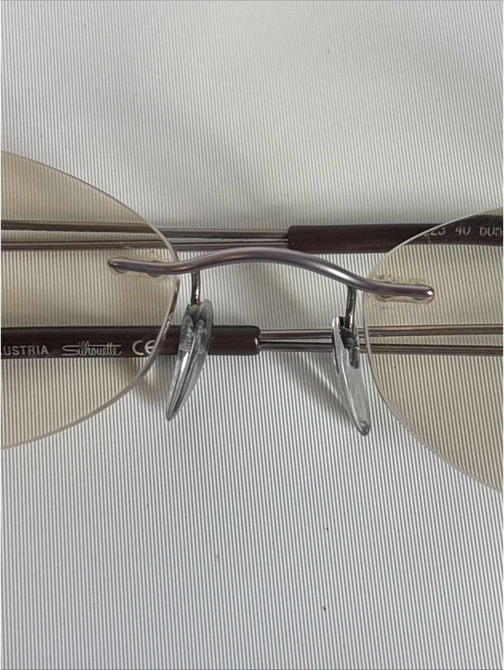 Silhouette Eyeglasses Mens Womens Silver Rimless Titan 5227 40 6055  49[]19 145